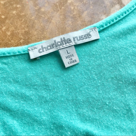 NFS - Charlotte Russe Mint & Silver Sequin Tank 💠 Large - Picture 5 of 7